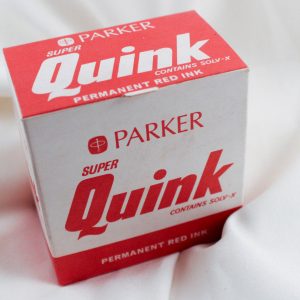Details about Vintage Parker Super Quink Solv - X Permanent RED Ink (NEW NEVER BEEN OPENED)