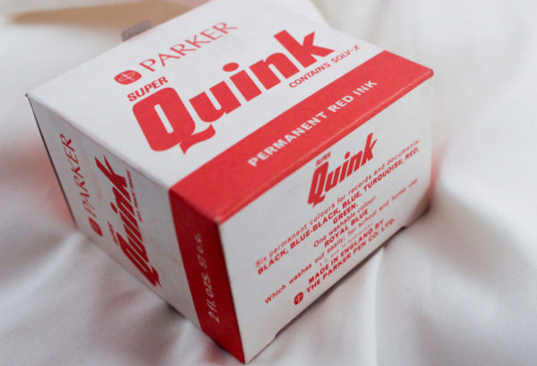Details about Vintage Parker Super Quink Solv - X Permanent RED Ink (NEW NEVER BEEN OPENED)