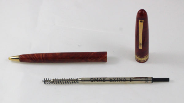 Best Pen Shop | OMAS A.M. 87 Briarwood Ballpoint Pen (slim)