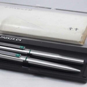 Parker 25 Fountain Pen And Ballpoint Set | Flat Top Green ( New ) by Best Pen Shop